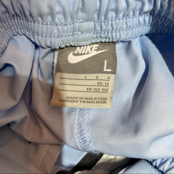 NIKE GIRL'S ATHLETIC PANTS, BLUE - Picture 4 of 10